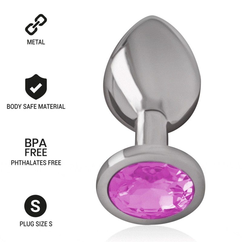 INTENSE - PLUG ANAL METAL ALUMINIO CON CRISTAL...
