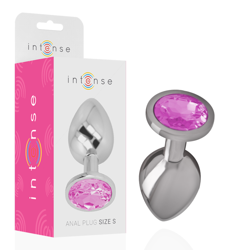 INTENSE - PLUG ANAL METAL ALUMINIO CON CRISTAL...