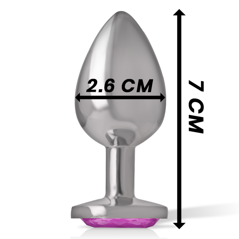 INTENSE - PLUG ANAL METAL ALUMINIO CON CRISTAL...