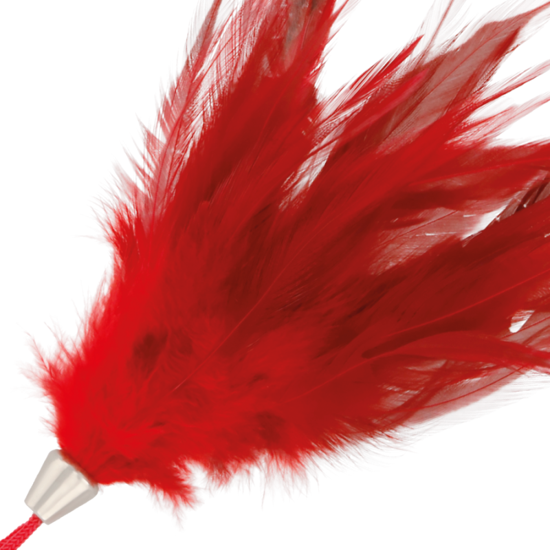 OHMAMA FETISH PLUMA ESTIMULADORA ROJA 13 CM