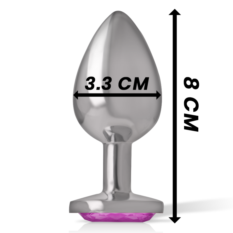 INTENSE - PLUG ANAL METAL ALUMINIO CON CRISTAL...