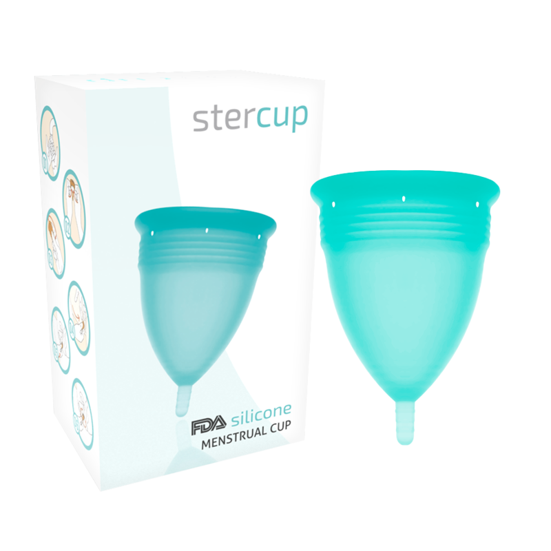 STERCUP - FDA SILICONE MENSTRUAL CUP AQUAMARINE...
