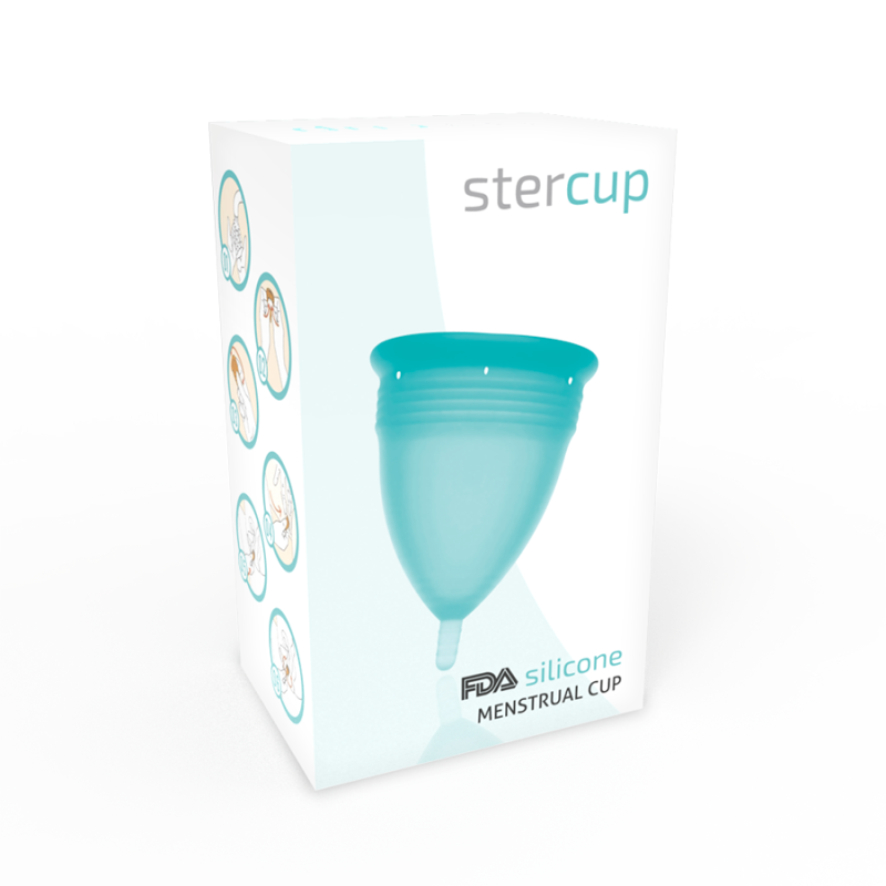 STERCUP - FDA SILICONE MENSTRUAL CUP AQUAMARINE...