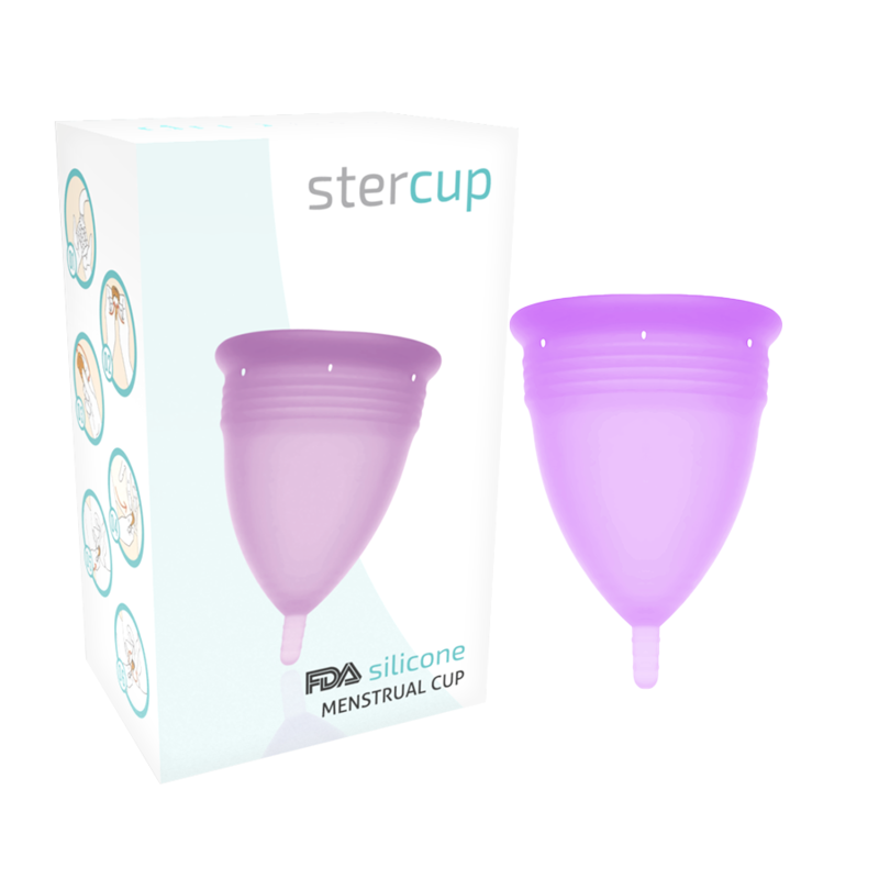 STERCUP - FDA SILICONE MENSTRUAL CUP VIOLET -...