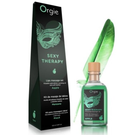 ORGIE - KIT DE MASAJES DE LABIOS MANZANA
