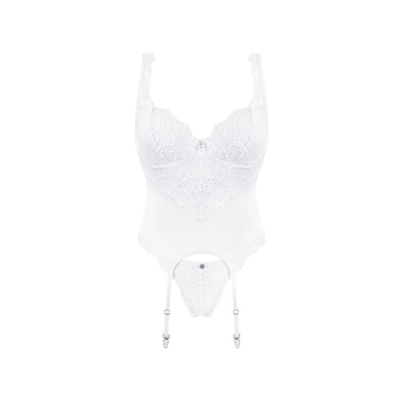 OBSESSIVE - AMOR BLANCO CORSET Y TANGA