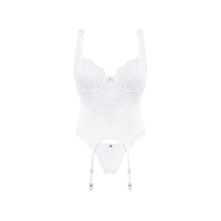 OBSESSIVE - AMOR BLANCO CORSET Y TANGA