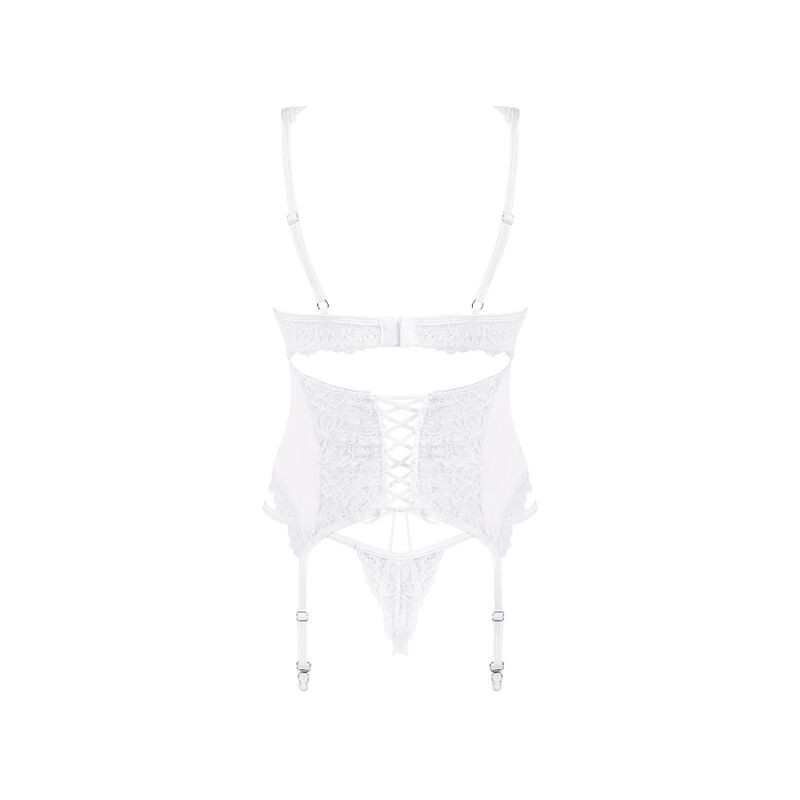 OBSESSIVE - AMOR BLANCO CORSET Y TANGA