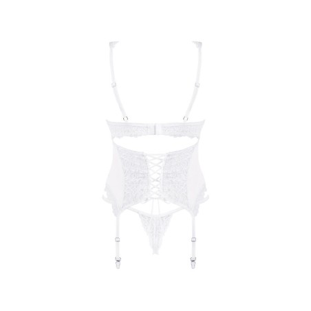 OBSESSIVE - AMOR BLANCO CORSET Y TANGA