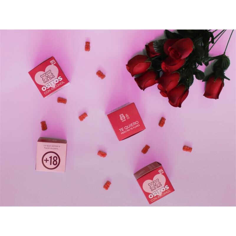 OSITOS DE GOMINOLA CON ALCOHOL - GINEBRA Y FRESAS
