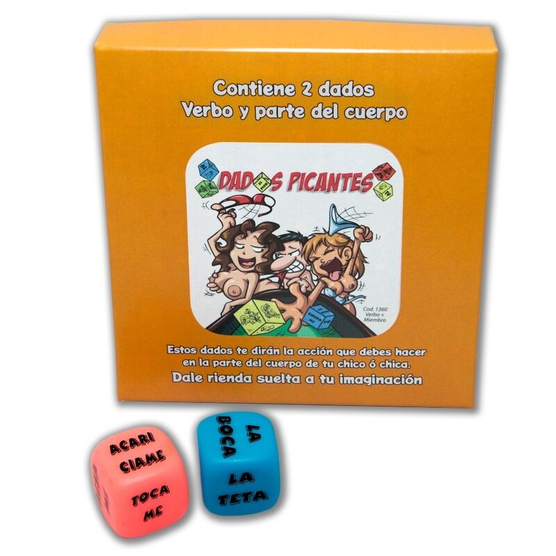 DIABLO PICANTE - JUEGO 2 DADOS ACCIÓN Y PARTE...