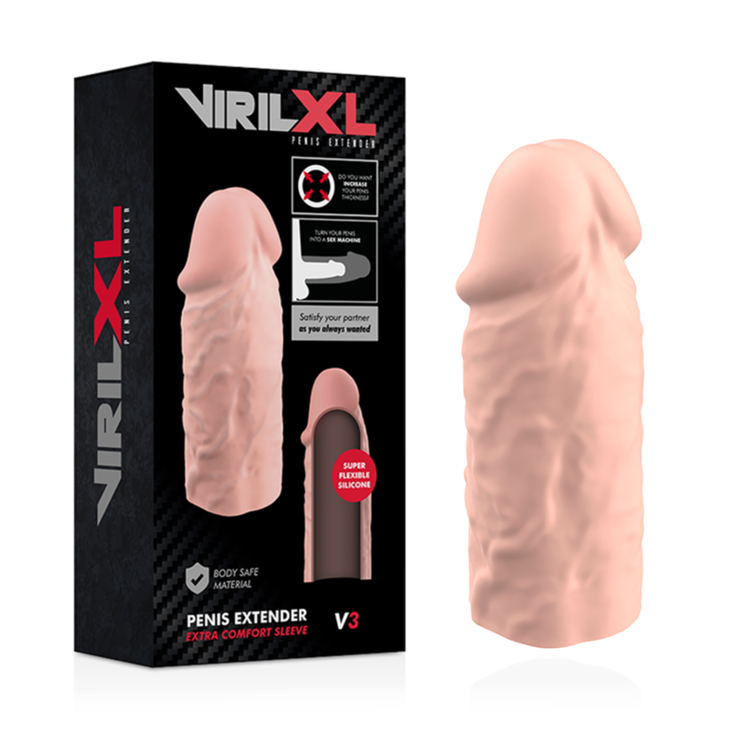 VIRILXL - LIQUID SILICONE V3 NATURAL PENIS...