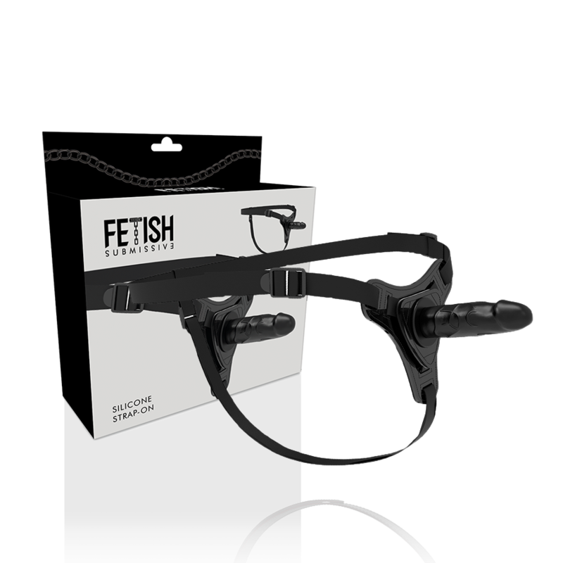 FETISH SUBMISSIVE HARNESS - REALISTIC BLACK...