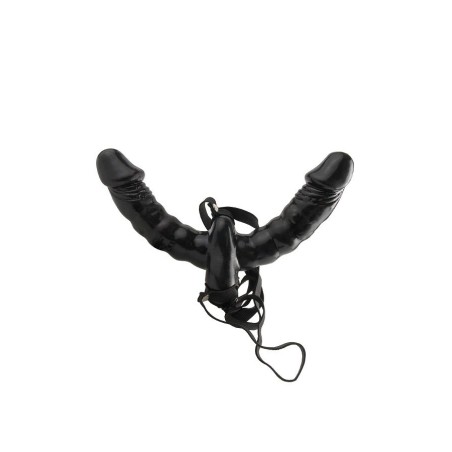 FETISH FANTASY SERIES - VIBRATING DOUBLE DELIGHT STRAP-ON.