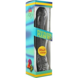 SEVEN CREATIONS - VIBRATOR DE GELATINA NEGRO 20 CM 2