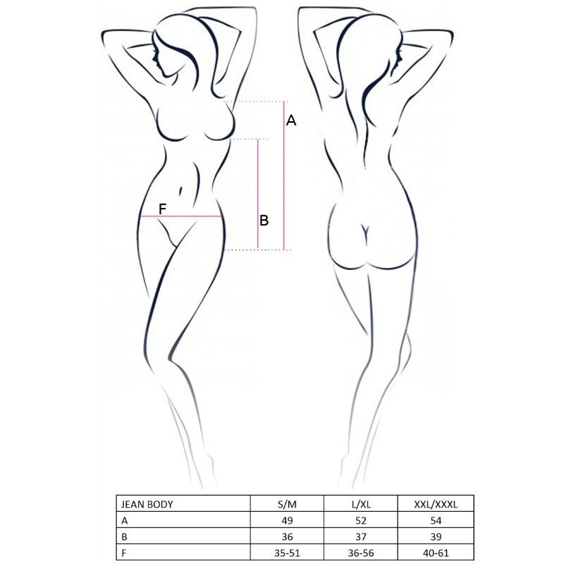 PASSION - WOMAN JEAN TEDDY NEGRO TALLA L/XL