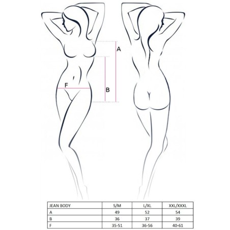 PASSION - WOMAN JEAN TEDDY NEGRO TALLA L/XL