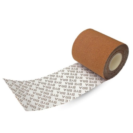 BYE BRA BODY CINTA 5M X 6.5 CM + 3 PARES DE PEZONERAS MARRON