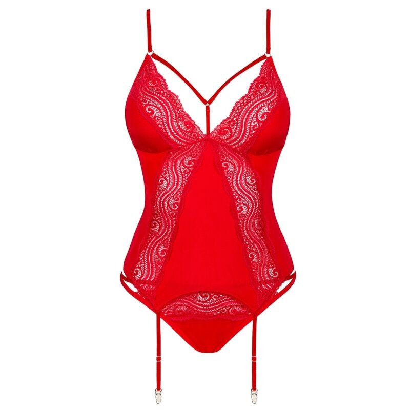 OBSESSIVE - DIYOSA CORSET Y TANGA XS/S