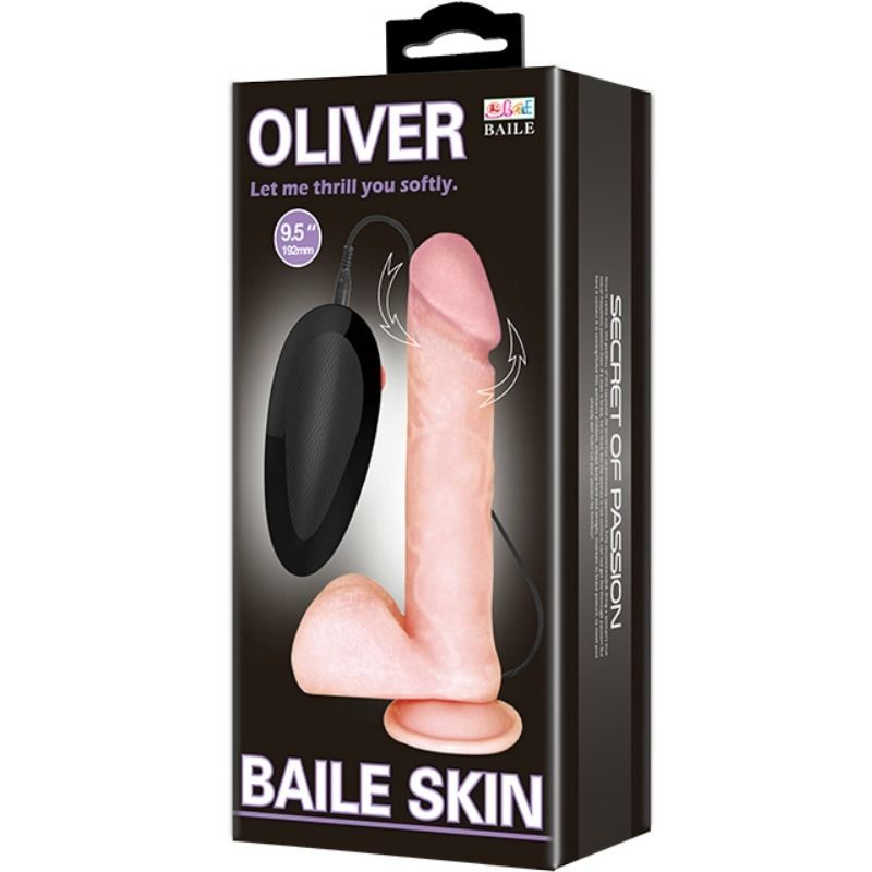 BAILE - OLIVER REALISTIC VIBRATOR WITH ROTATION...