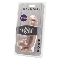 GET REAL - DILDO 12 CM WITH BALLS VIBRATOR SKIN 2