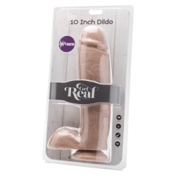GET REAL - DILDO 25,5 CM WITH BALLS VIBRATOR SKIN 2