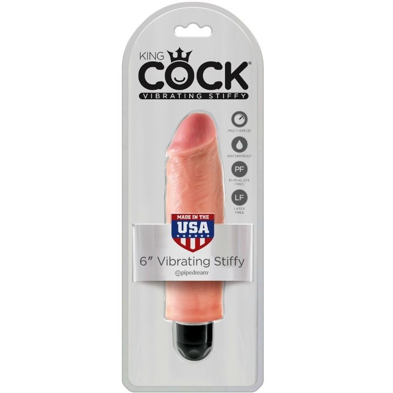 KING COCK - VIBRADOR REALISTICO STIFFY 15.24 CM...