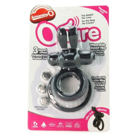 SCREAMING O - OHARE ANILLO DOBLE NEGRO RABBIT