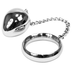 METALHARD COCK RING 40MM  + CADENA CON BOLA METAL 2