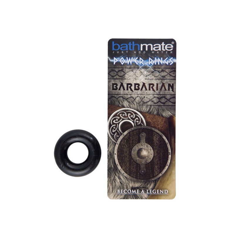BATHMATE - BARBARIAN BLACK PENIS RING