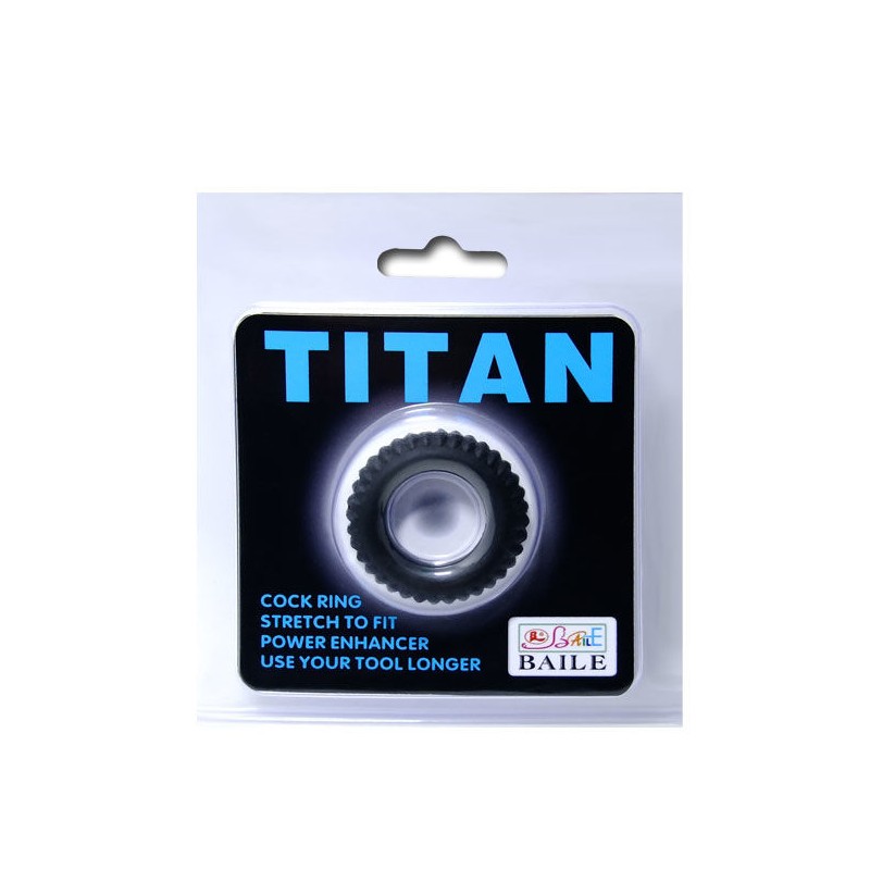 BAILE - TITAN COCKRING BLACK 1.9 CM