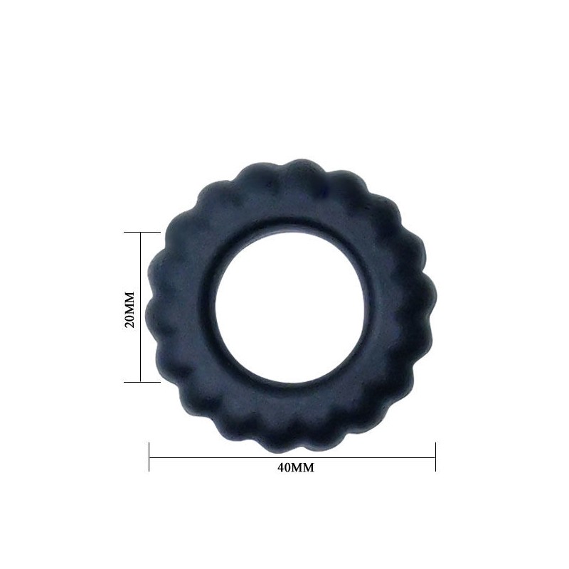 BAILE - TITAN COCKRING BLACK 2 CM