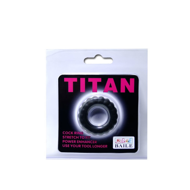 BAILE - TITAN COCKRING BLACK 2 CM