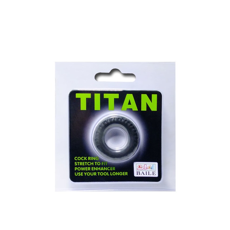 BAILE - TITAN COCKRING BLACK GREEN 2 CM