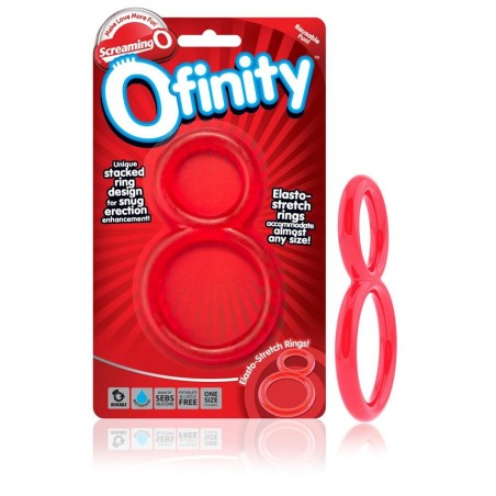 SCREAMING O - OFINITY ANILLO DOBLE ROJO