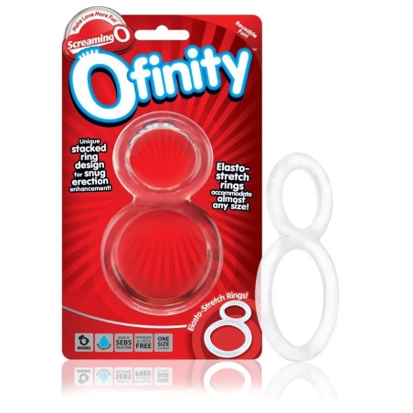 SCREAMING O - OFINITY ANILLO DOBLE TRANSPARENTE