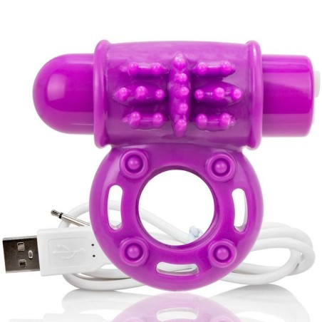 SCREAMING O - ANILLO VIBRADOR WOW RECARGABLE LILA