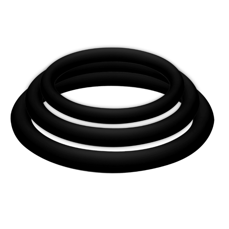 JOYDIVISION POTENZDUO - PLUS 3 BLACK RINGS SET...