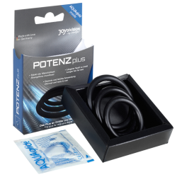 JOYDIVISION POTENZDUO - PLUS 3 BLACK RINGS SET - S, M, L 2