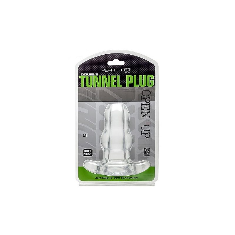 PERFECTFIT DOUBLE TUNNEL PLUG MEDIANO TRANSPARENTE