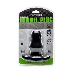 PERFECTFIT DOUBLE TUNNEL PLUG MEDIANO NEGRO 2