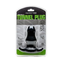 PERFECT FIT DOUBLE TUNNEL PLUG L - NEGRO 2