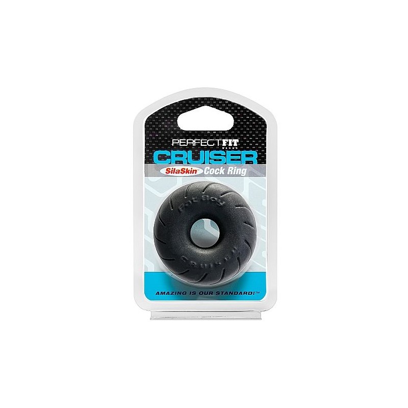 ANILLO CRUISER PERFECTFIT FAT BOY SILASKIN NEGRO