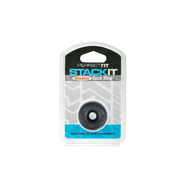 ANILLO PARA EL PENE PERFECTFIT STACK IT NEGRO