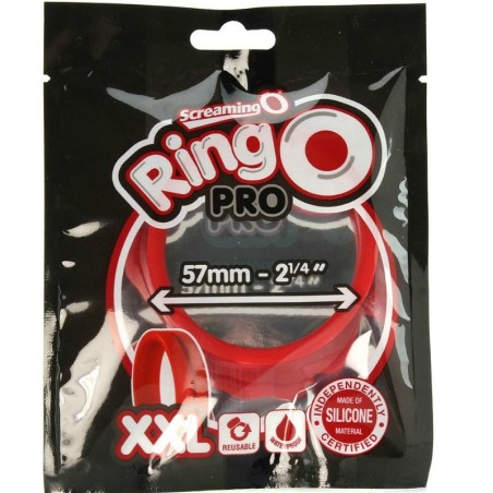 SCREAMING O - ANILLO PENE Y TESTICULOS RING XXL ROJO