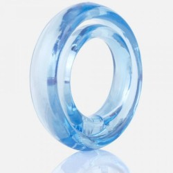 SCREAMING O - RING O2 ANILLO DOBLE PENE Y TESTICULOS AZUL 2