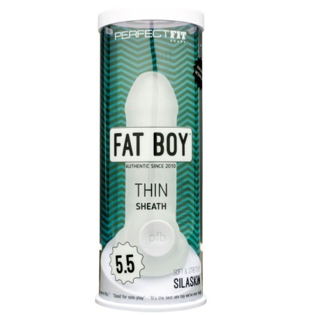 FAT BOY FUNDA FINA EXTENSOR DE PENE TRANSPARENTE 15 CM