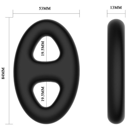 CRAZY BULL - DOUBLE OVAL SILICONE RING