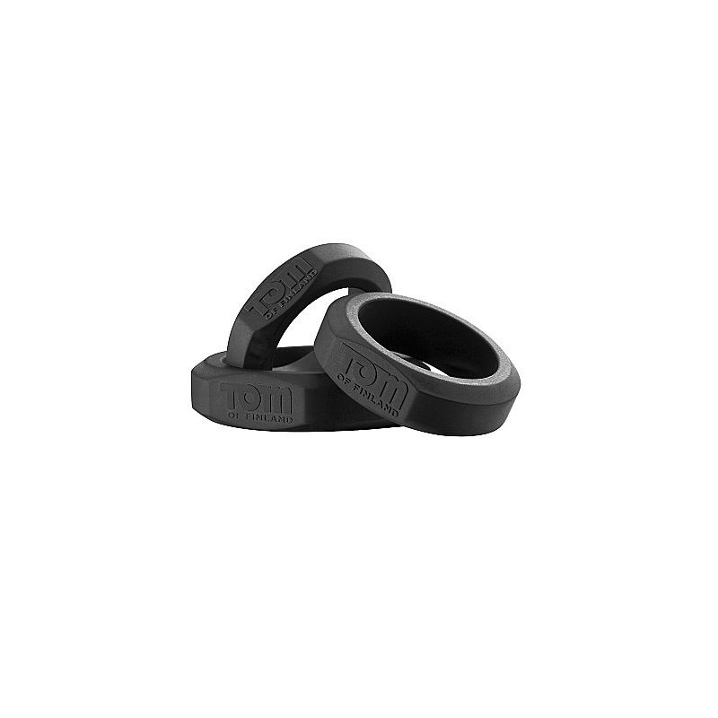 TOM OF FINLAND - 3 SET ANILLOS SILICONA