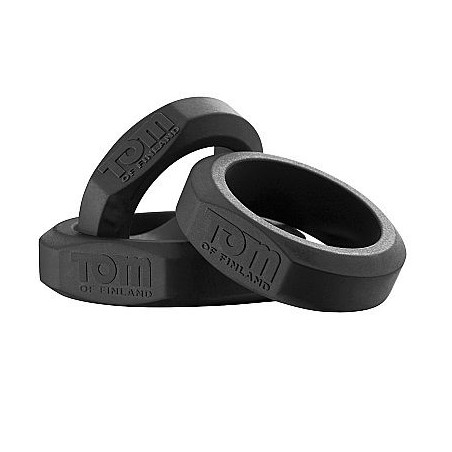 TOM OF FINLAND - 3 SET ANILLOS SILICONA
